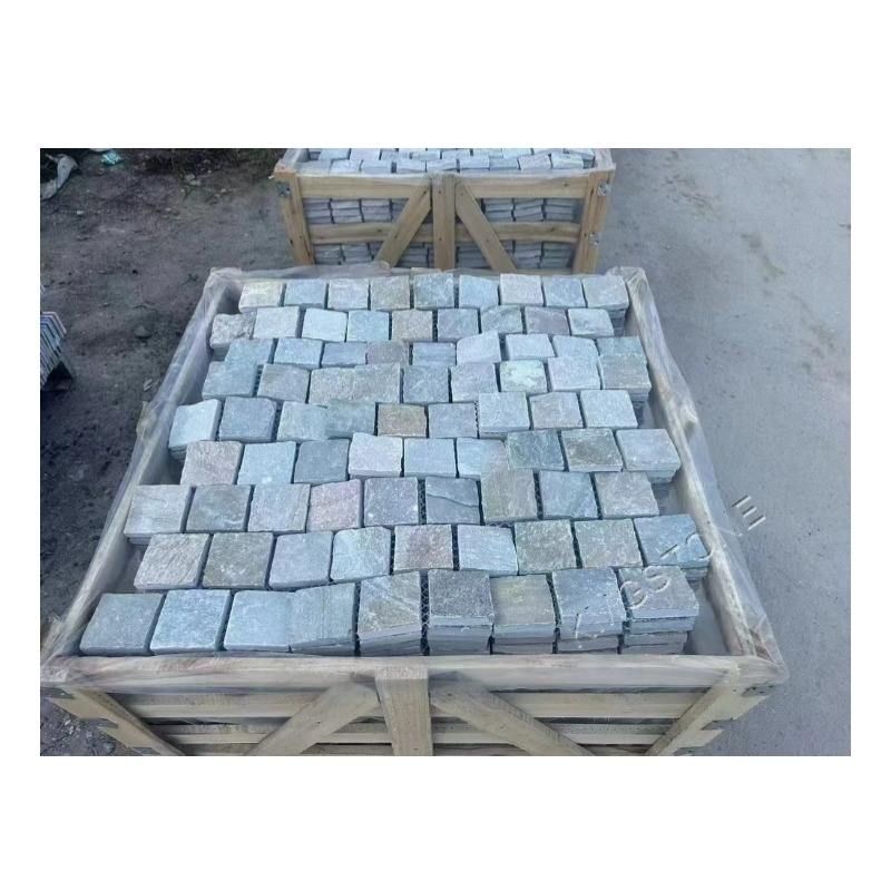 Hỗn hợp Gạch Đá Phiến Tự Nhiên Nhiều Màu Dùng Lát Sân Vườn