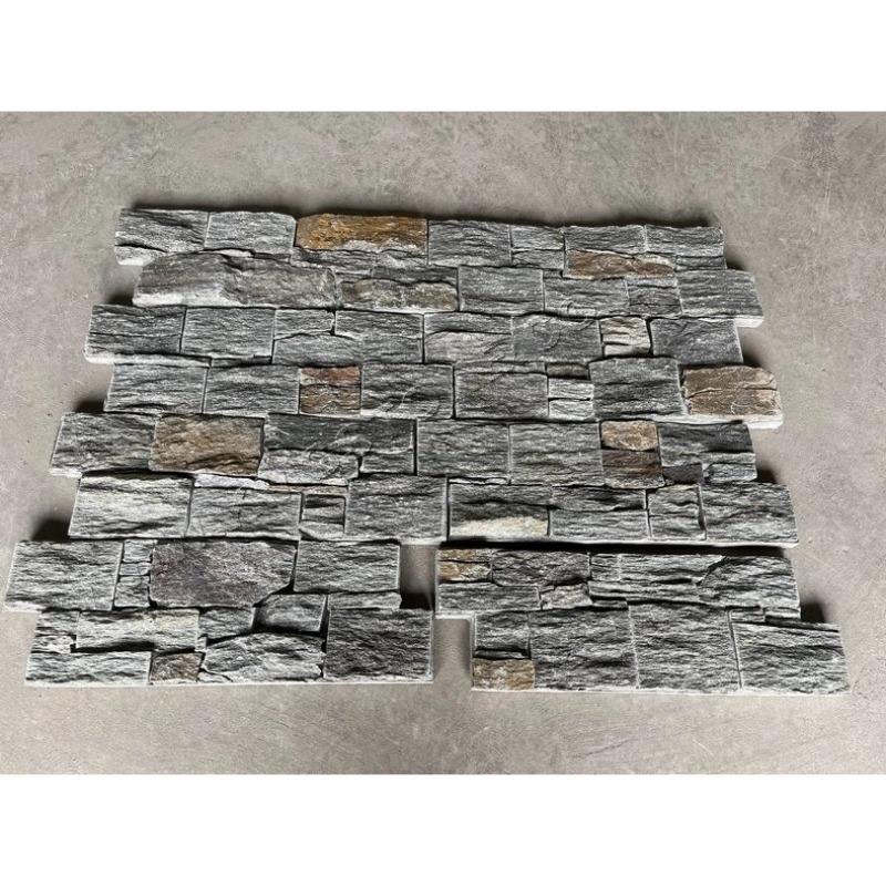 Tấm ốp tường đá thạch anh và phiến thạch tự nhiên mộc mạc, bề mặt chẻ, trang trí hiện đại, bền bỉ cho ngoại/nội thất, có bảo hành 5 năm.