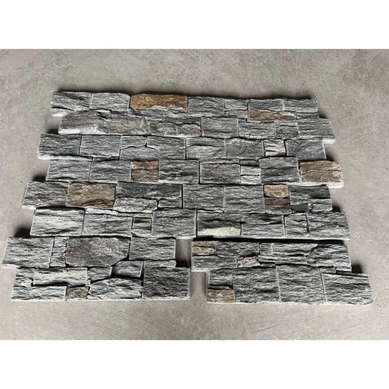 Tấm ốp tường đá thạch anh và phiến thạch tự nhiên mộc mạc, bề mặt chẻ, trang trí hiện đại, bền bỉ cho ngoại/nội thất, có bảo hành 5 năm.