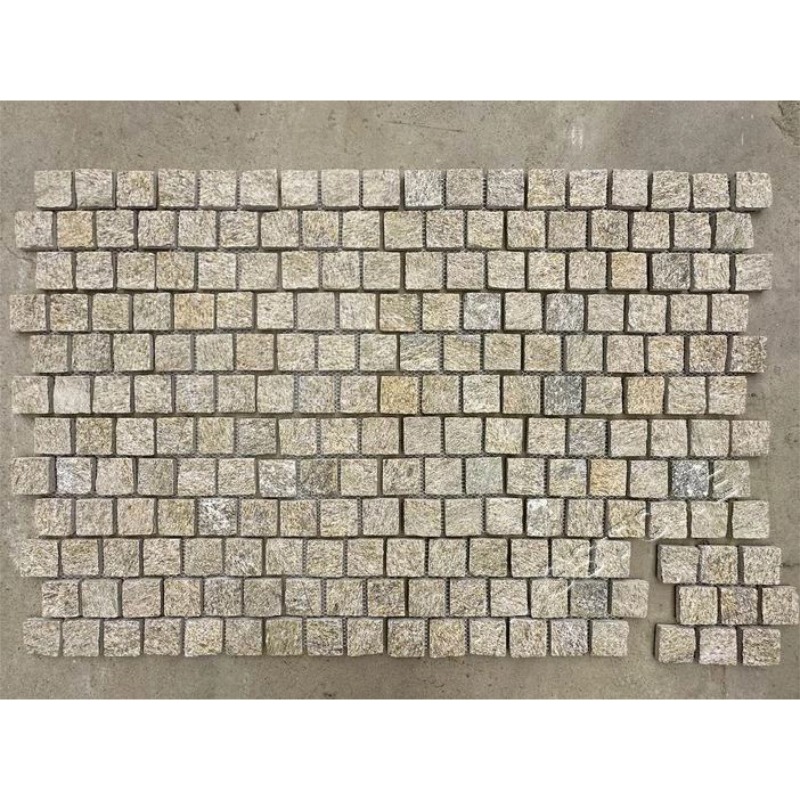 Đá lát vỉa hè kiểu đá cuội hiện đại kết lưới để sử dụng ngoài trời trong vườn & công viên