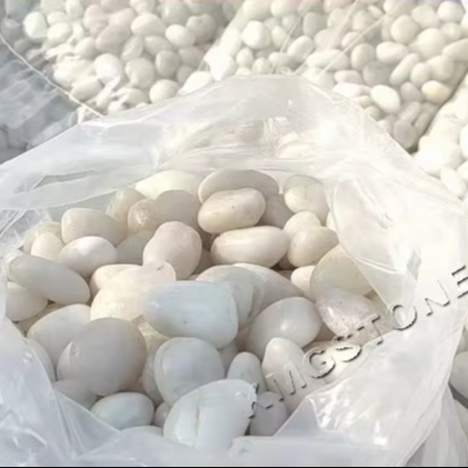 Đá Cuội Lát Cảnh Quan Sân Vườn Ngoài Trời Sỏi Trắng Tự Nhiên Đánh Bóng Cao, Bền, Thân Thiện Môi Trường, Bảo Hành 5+ Năm