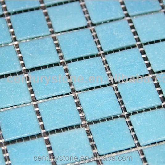 Gạch khảm kính xanh nhạt hình vuông 1 inch giá rẻ