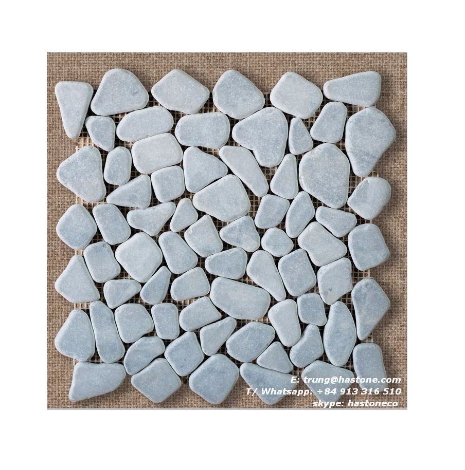 MOSAIC ĐÁ CỔNG ĐÁ HOA CƯƠNG TRẮNG SỮA CAO CẤP