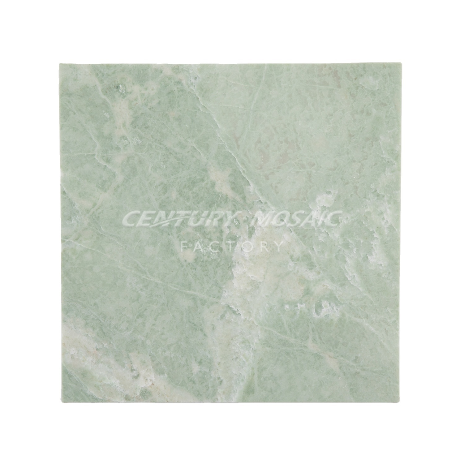 Gạch lát đá cẩm thạch tự nhiên màu xanh bạc hà bán chạy Century Mosaic dùng trang trí nội thất