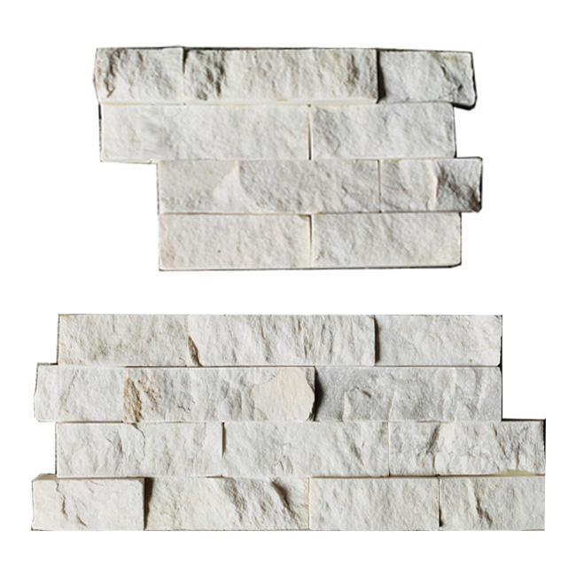 2023 Wholesale Pure White Marble Cultured Slate Panels Modern Design Split Surface Tile Paving Hot Viet Nam Product Cheap Price