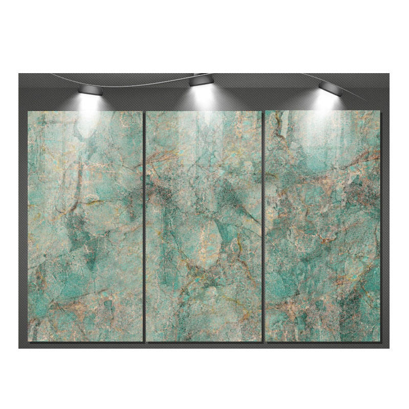 Gạch lát sàn và tường men bóng toàn thân màu xanh dương 60x120