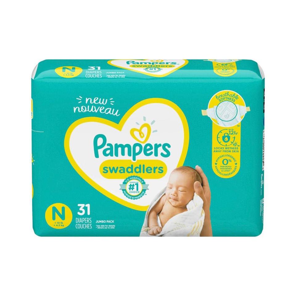 Tã Pampers cho bé mọi kích cỡ từ sơ sinh đến trẻ chập chững biết đi