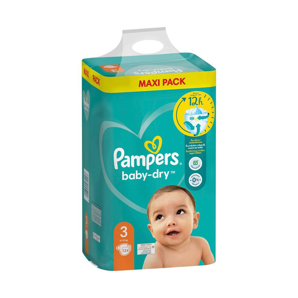 Tã giấy Pampers khô thoáng dài lâu và kiểm soát mùi hôi