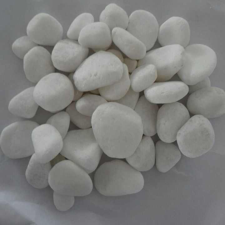 Natural Stone River Rocks White Pebble Stone for Landscape Rock