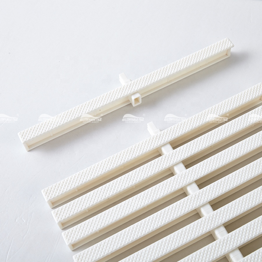 Máng xối bể bơi chống trơn trượt Bluwhale linh hoạt bằng nhựa PPS