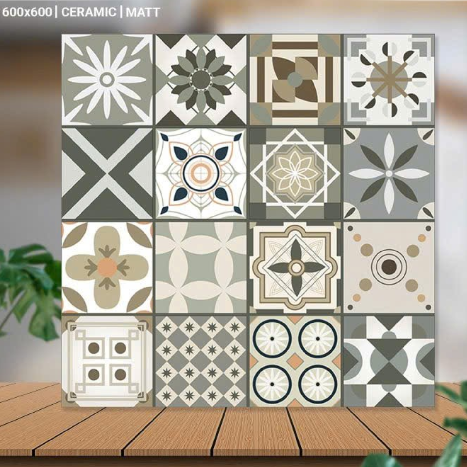 Gạch ốp lát 600x600mm mã 62005