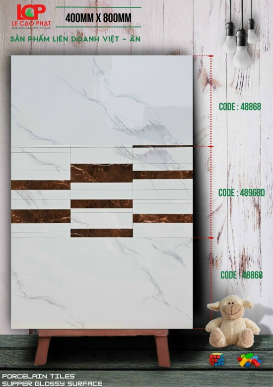 Gạch ốp lát Apodio 48868 48968D (Bóng)