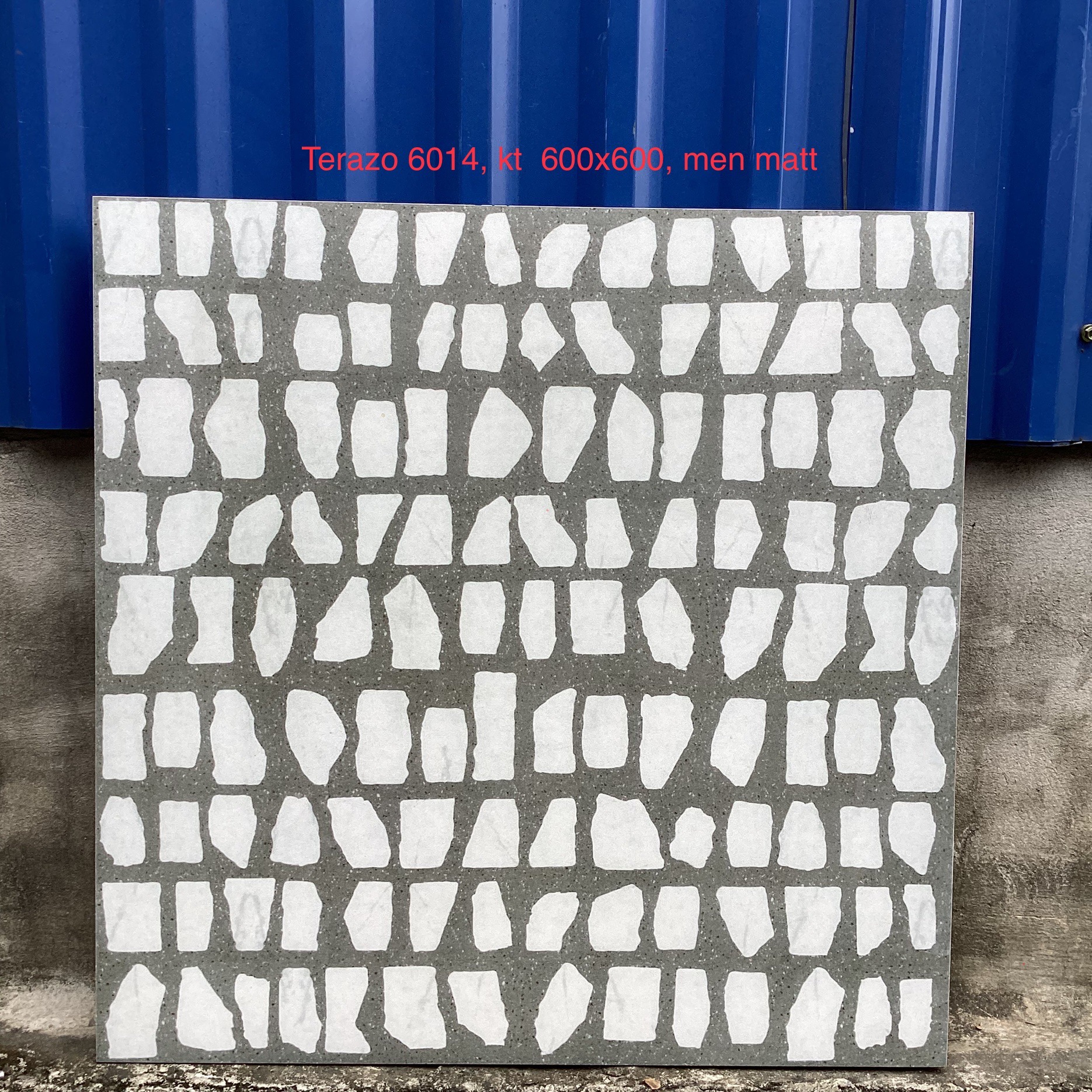 Gạch Terazo KT 600x600mm men matt mã 6014