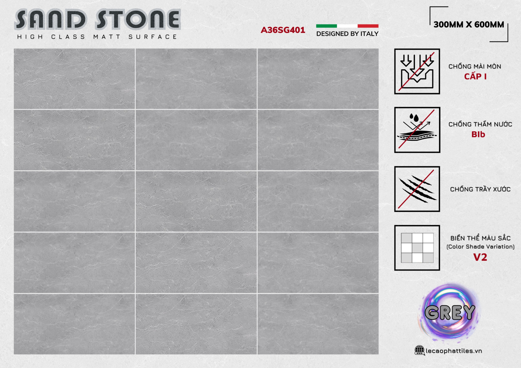 Gạch ốp lát Apodio A36SG401 (Matt)