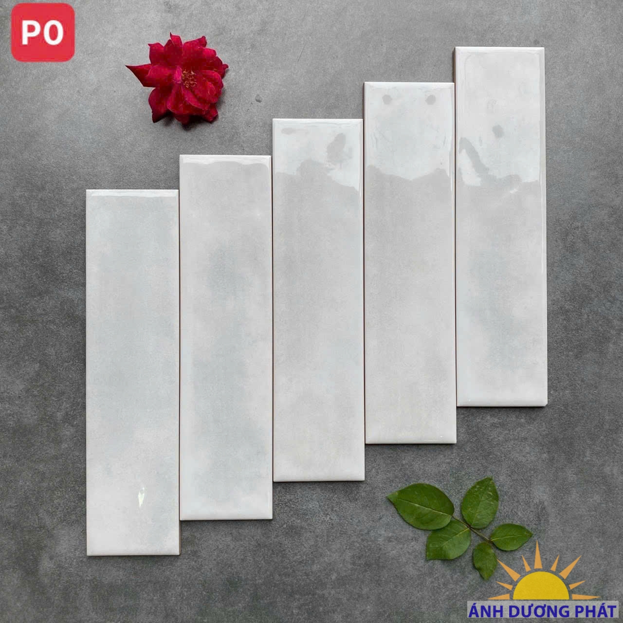 Gạch thẻ Trung Quốc màu trắng P0