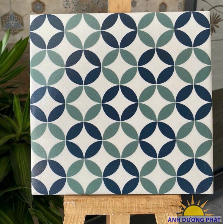 Gạch bông lát nền 20x20 cao cấp quận 12 hình đồng tiền