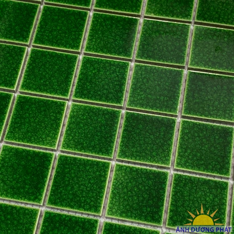 Gạch mosaic trang trí màu xanh lá (300x300 mm)