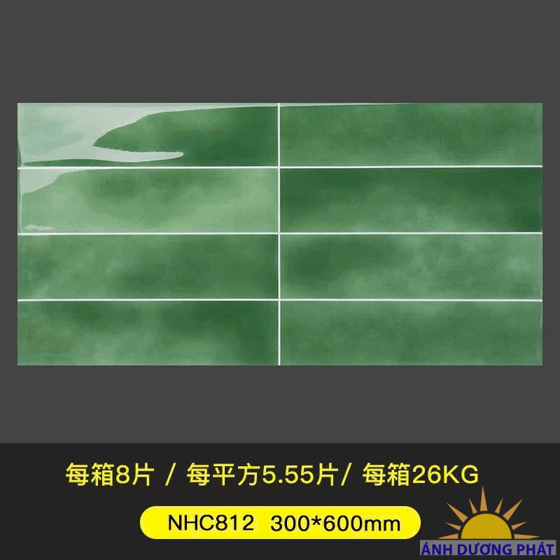 Gạch ốp tường 30x60 xanh loang