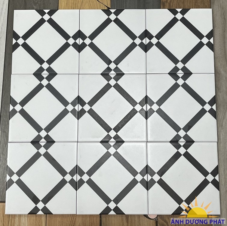 Gạch bông men 20x20 Trung Quốc trang trí tường