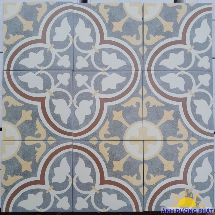Gạch bông xưa 20x20 cổ điển Tân Bình ốp lát hành lang