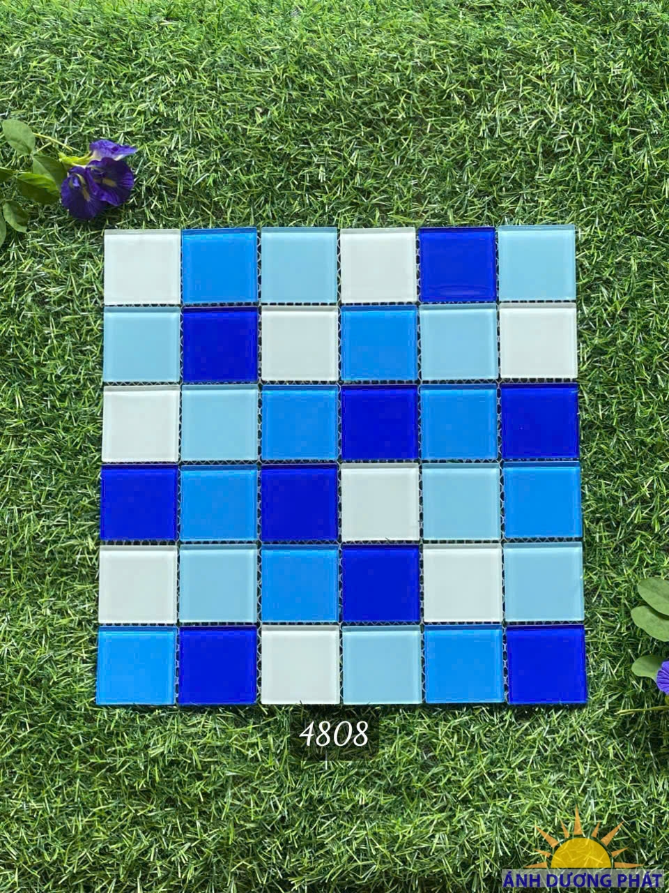 Gạch mosaic thủy tinh hồ bơi 4808