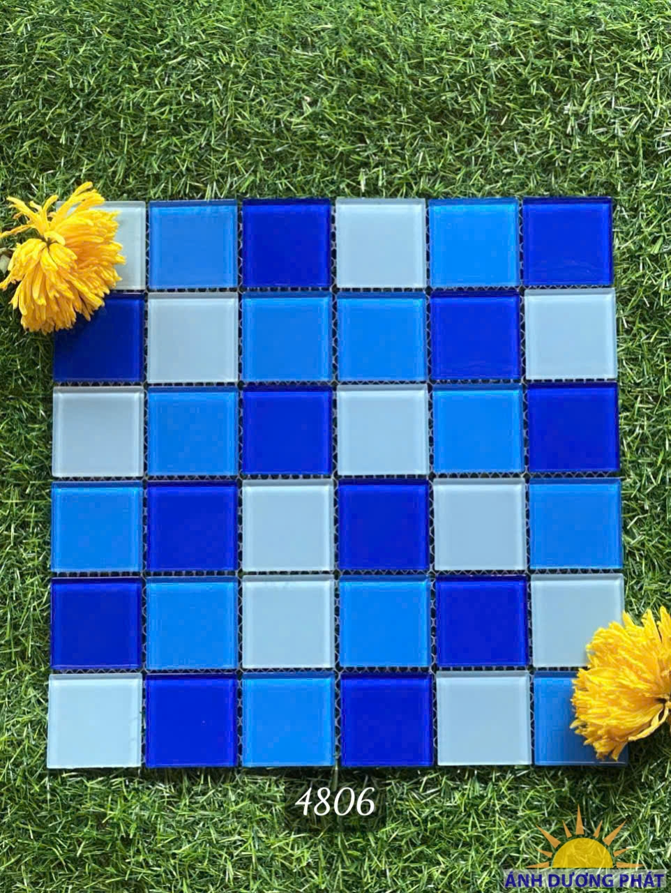 Gạch mosaic thủy tinh hồ bơi 4806