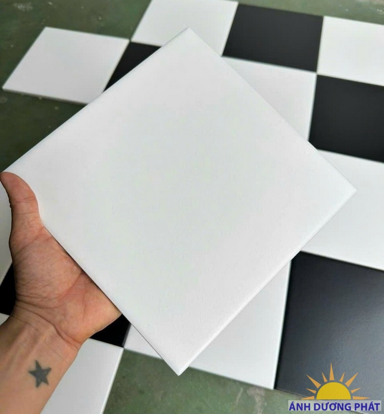 Giá gạch bông lát nền 20x20 tại Hà Nội màu trắng tinh khôi