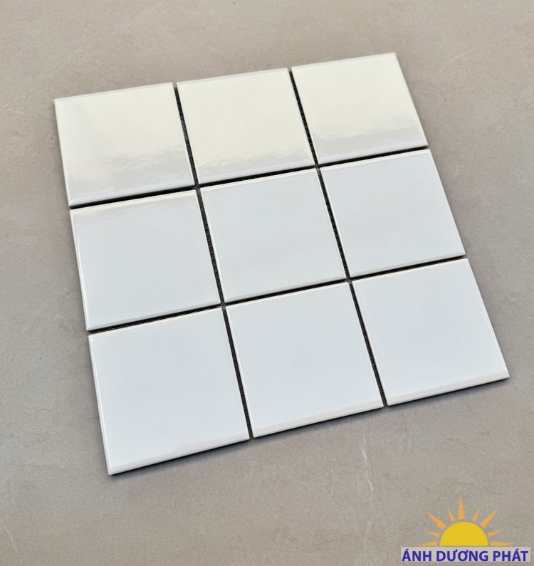 Gạch 10x10 trang trí trắng bóng Cà Mau đẹp cao cấp