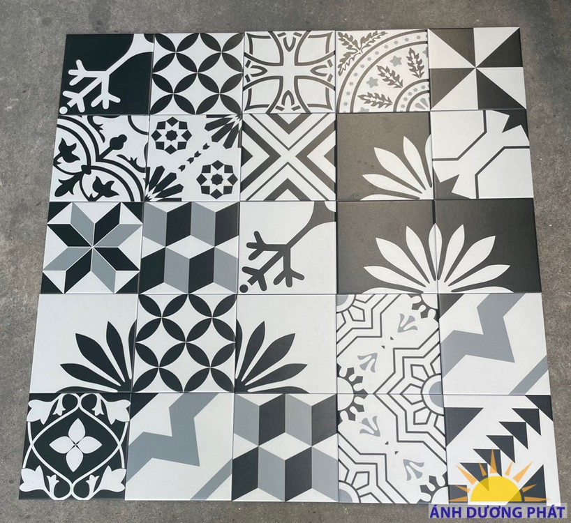 Giá gạch bông xưa 20x20 nhập khẩu Cần Giờ đẹp
