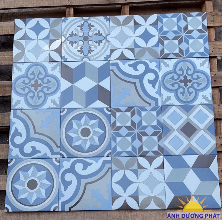 Gạch bông lát nền đẹp 20x20 cao cấp Trà Vinh đẹp