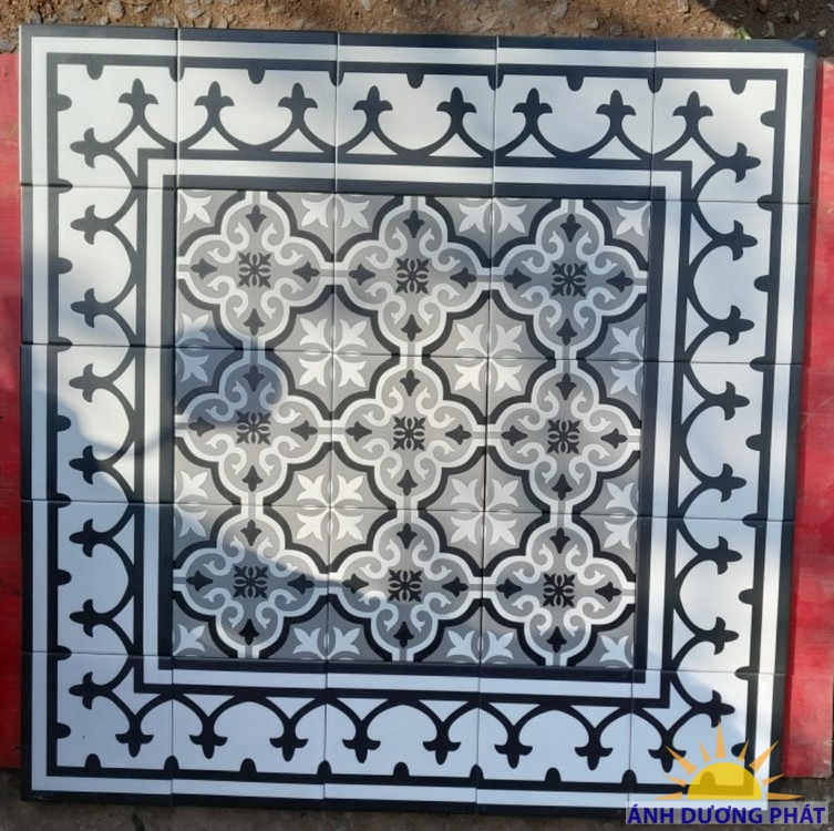 Gạch bông cts 200x200 đẹp Biên Hòa giả thảm họa tiết đẹp