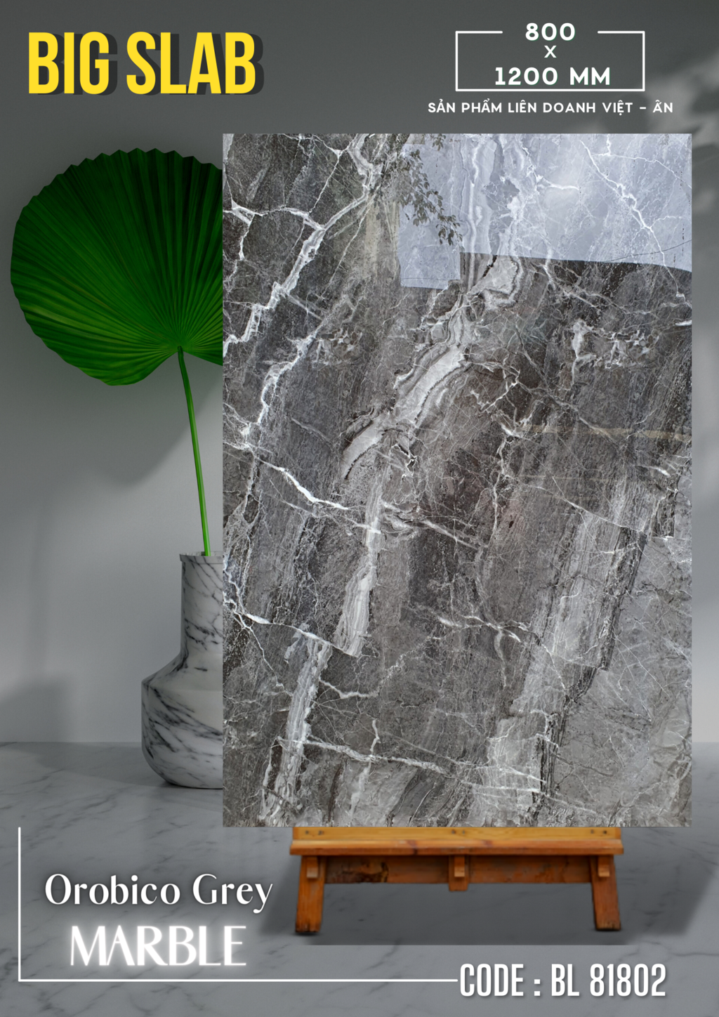 Gạch ốp lát Apodio BL 81802 Big Slab