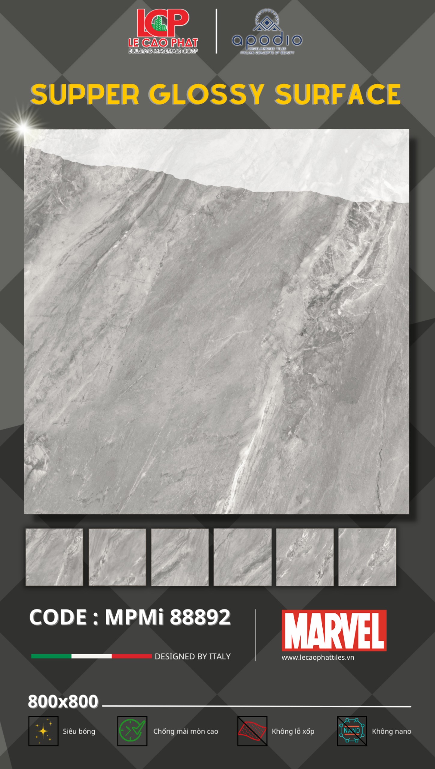Gạch ốp lát Apodio MARVEL 88892