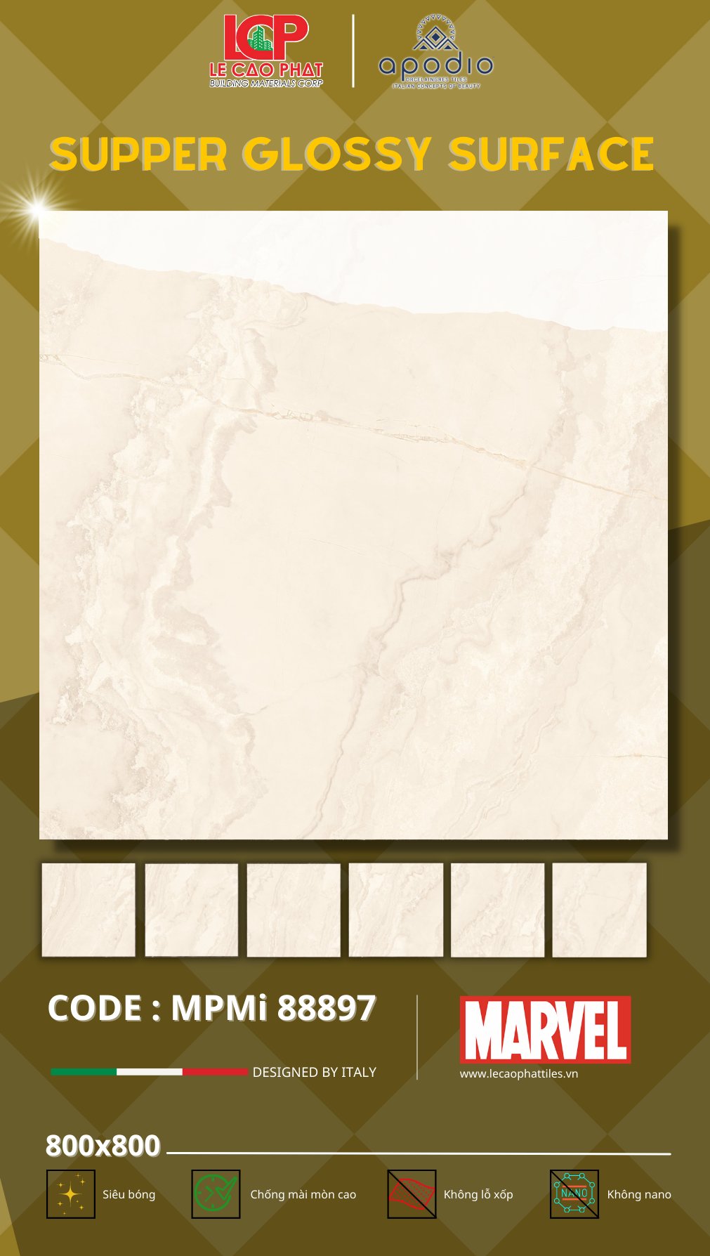Gạch ốp lát Apodio MARVEL 88897