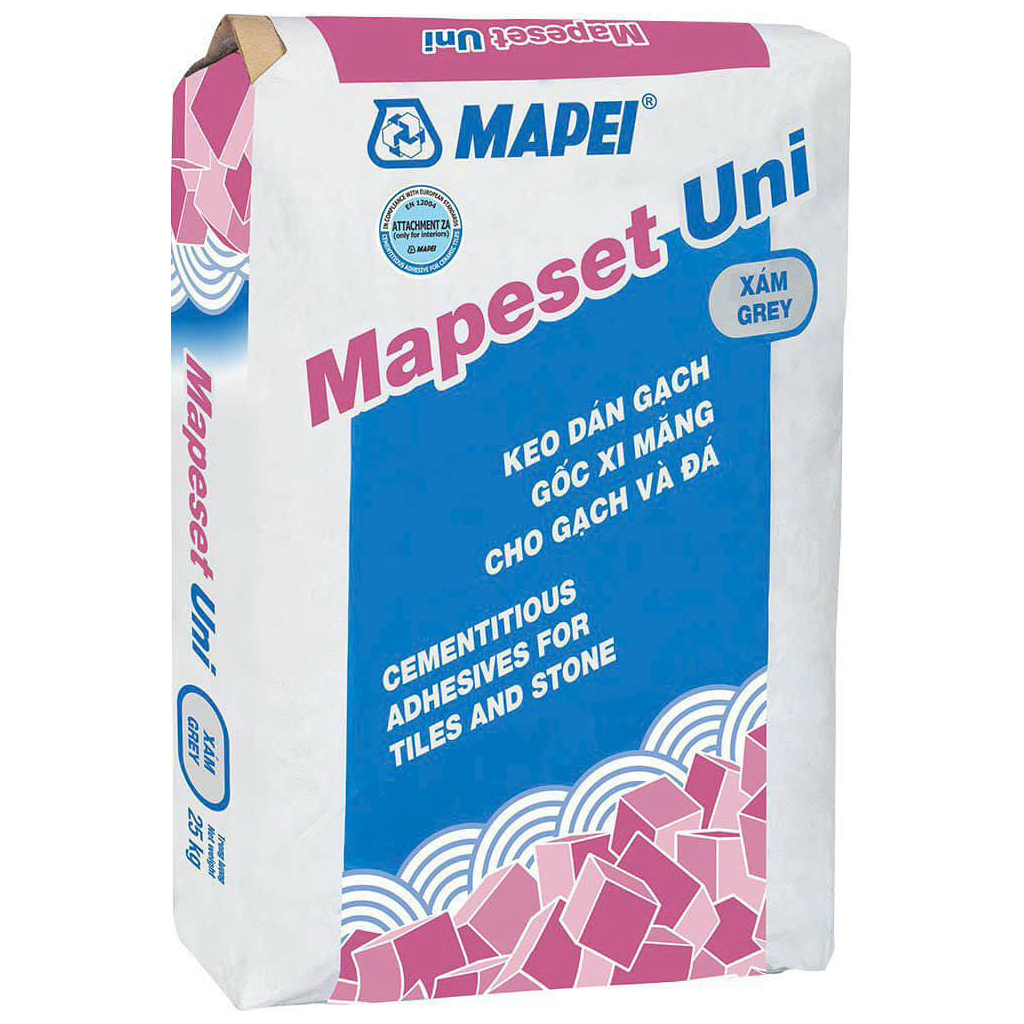 Keo Dán Gạch Đá Chuyên Dụng Mapeset Uniset Grey 21.C100.DG.UNISET.00
