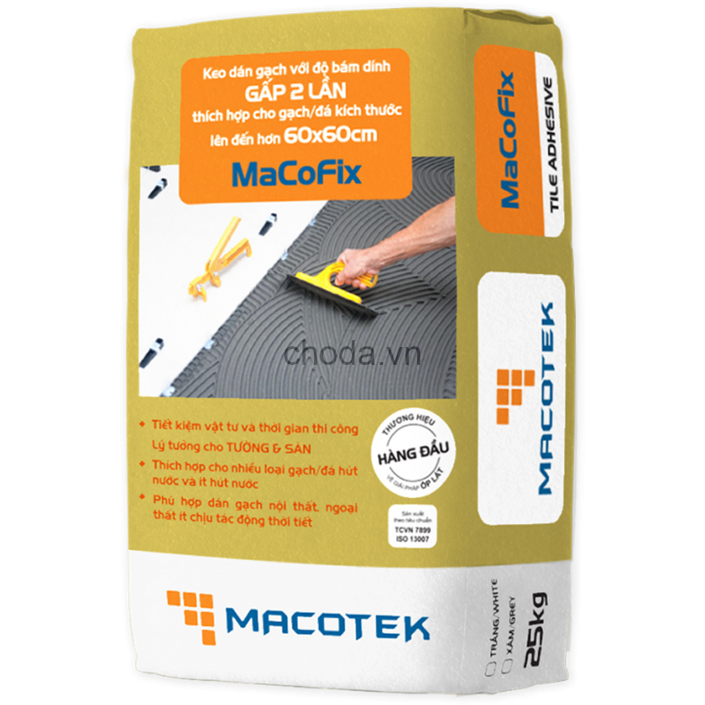 Keo Dán Gạch Đá Chuyên Dụng MaCoFix Màu Xám 16061