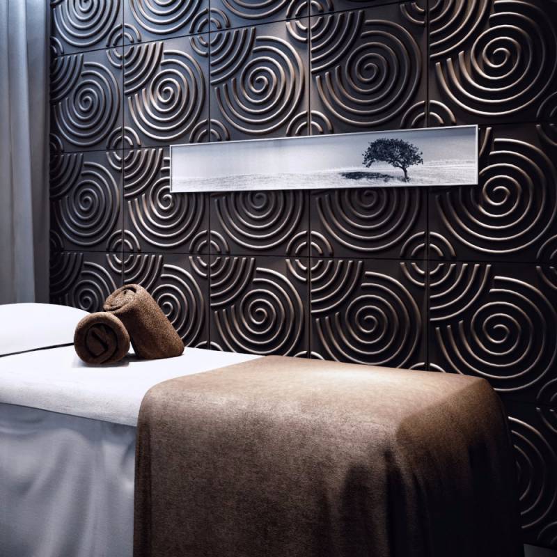 Gạch 3d ốp tường trang trí chống thấm màu đen