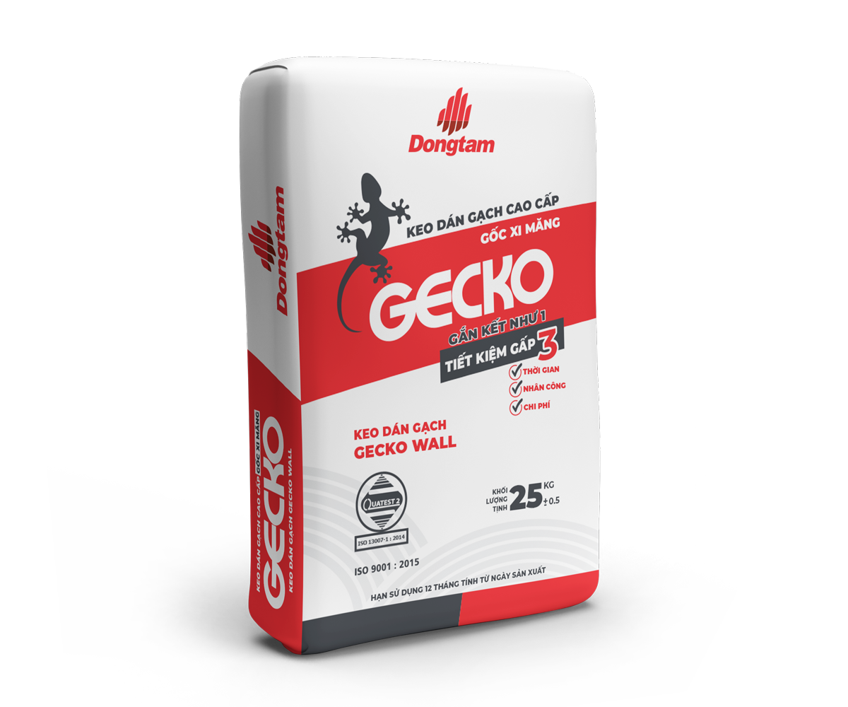 KEO DÁN GẠCH GECKO WALL – CHUYÊN LÁT TƯỜNG – BAO 25KG