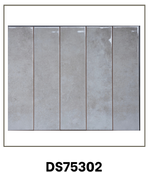 Gạch Thẻ Men Bóng Lượn Mặt KT 75x300mm Mã DS75302