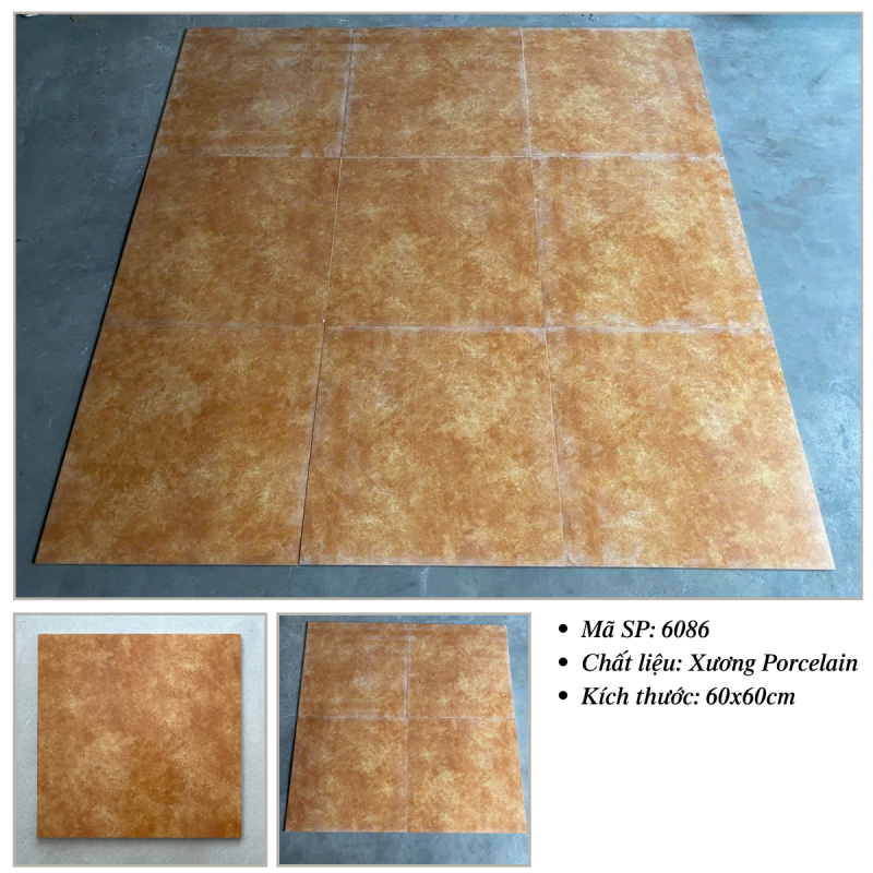 Gạch lát sàn giả cổ 600x600mm 6086