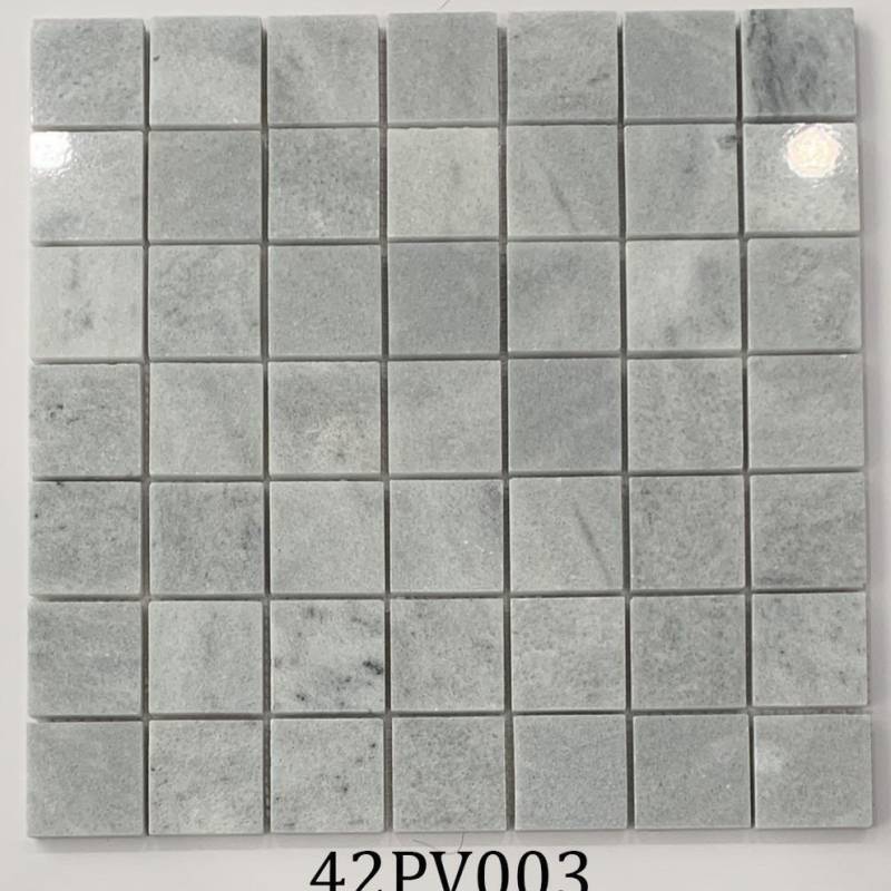 Gạch mosaic đá tự nhiên xám 42PV003 chíp 48x48
