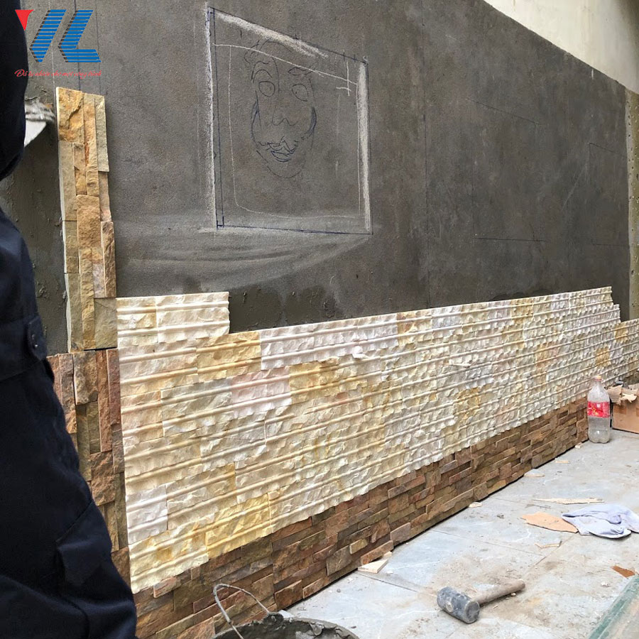 Đá tự nhiên bão táp sa mạc vàng 10x20 VL032