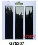 Gạch thẻ trang trí nhập khẩu, màu đen bóng lượn, KT 70x300mm, Mã G75307
