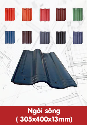 Ngói sóng 305x400x13mm