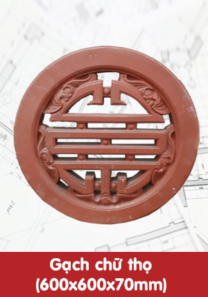 Gạch chữ thọ 600x600x70mm