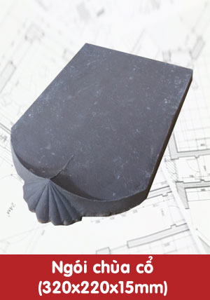 Ngói chùa cổ 320x220x15mm