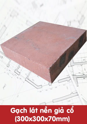Gạch lát nền giả cổ 300x300x70mm