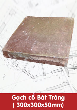 Gạch cổ bát tràng 300x300x50mm
