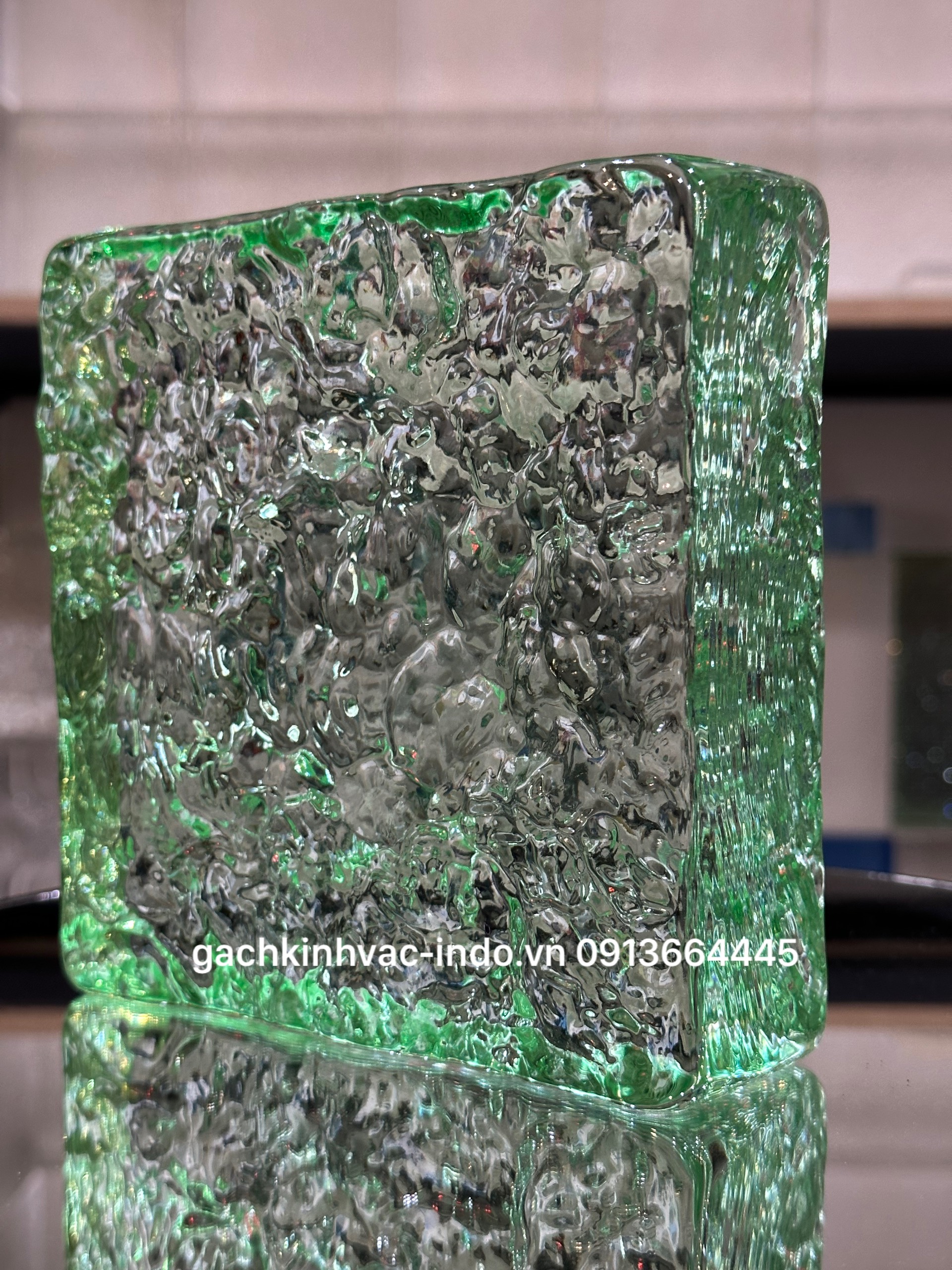 Gạch Kính Khối Đặc SP3-2 Xanh Lá