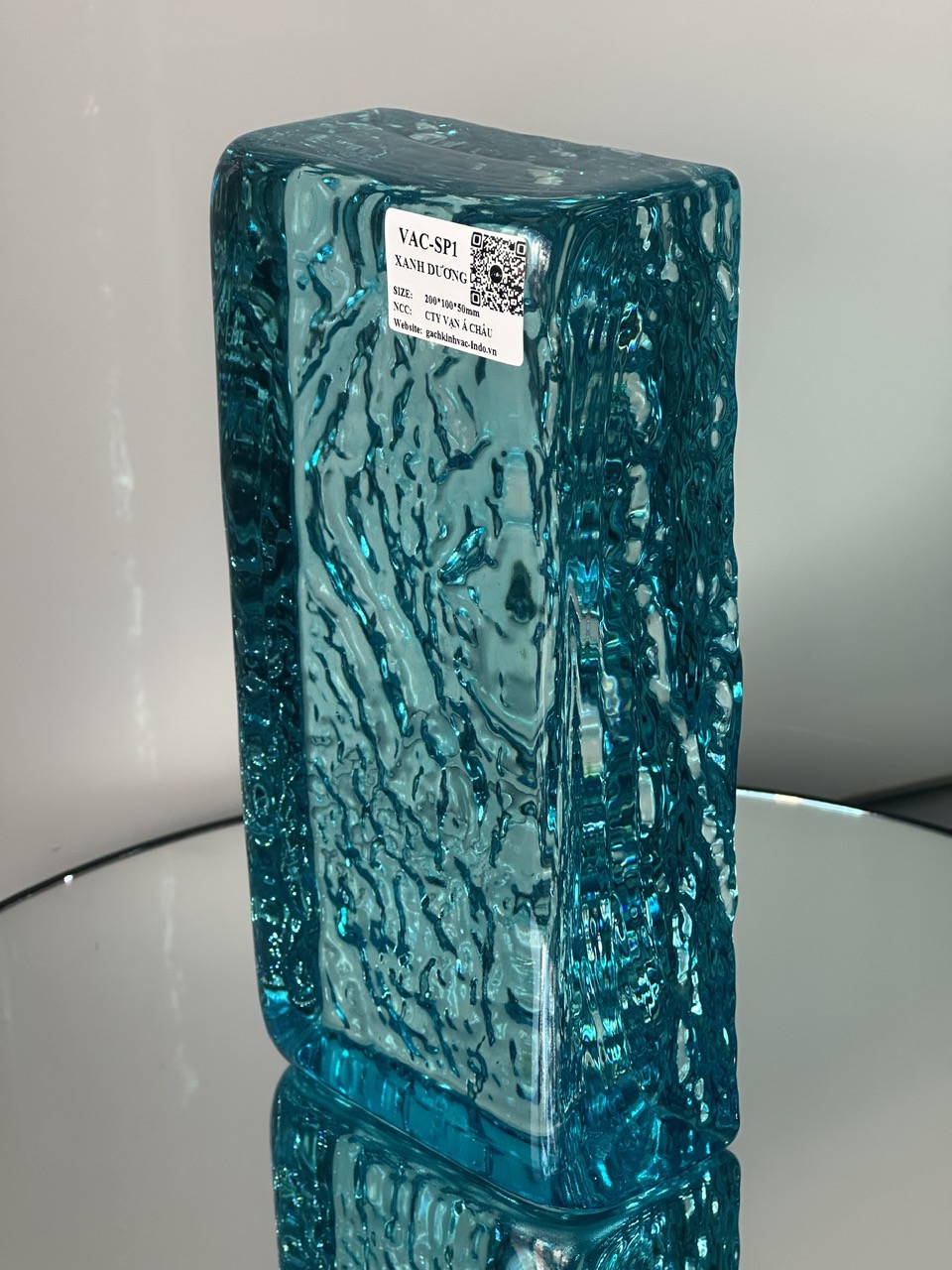 Gạch kính Khối Đặc SP1 Xanh Dương